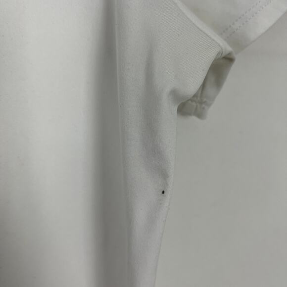 Nike Dri-Fit Athletic White Scoop Neck Top Size M - Picture 5 of 11